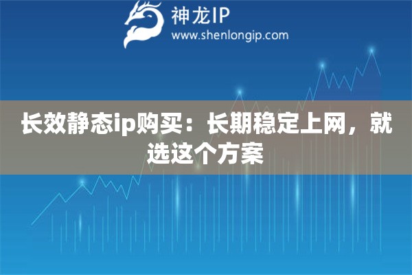 长效静态ip购买：长期稳定上网，就选这个方案
