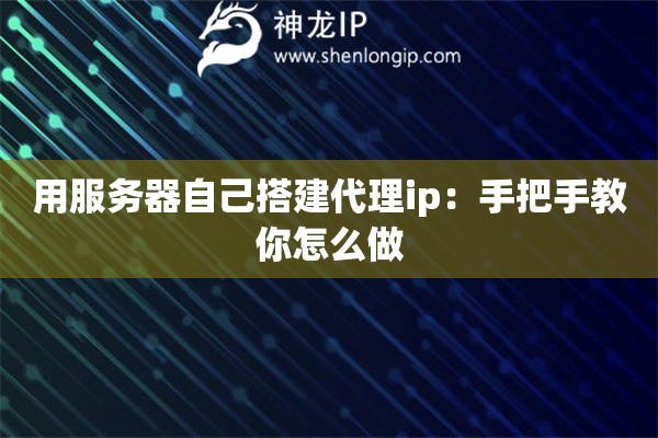 用服务器自己搭建代理ip：手把手教你怎么做