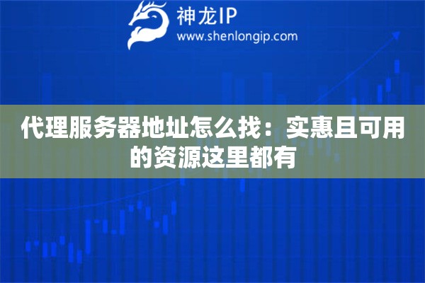代理服务器地址怎么找：实惠且可用的资源这里都有