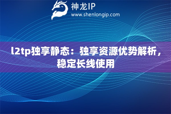 l2tp独享静态：独享资源优势解析，稳定长线使用