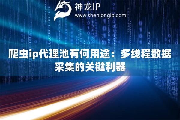 爬虫ip代理池有何用途：多线程数据采集的关键利器