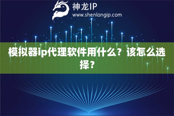 模拟器ip代理软件用什么？该怎么选择？