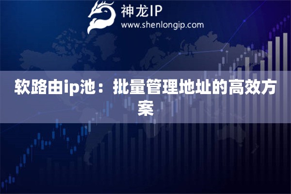 软路由ip池：批量管理地址的高效方案