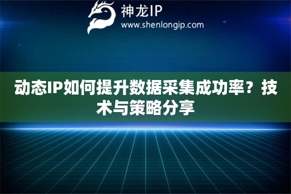 动态IP如何提升数据采集成功率？技术与策略分享