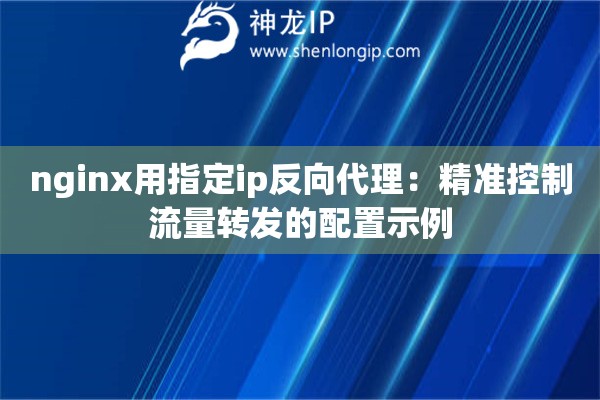 nginx用指定ip反向代理:精准控制流量转发的配置示例 nginx用指定ip反向代理:精准控制流量转发的配置示例