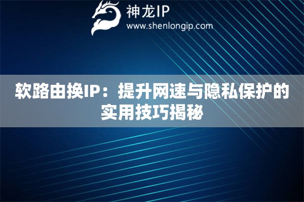 软路由换IP:提升网速与隐私保护的实用技巧揭秘 软路由换IP:提升网速与隐私保护的实用技巧揭秘