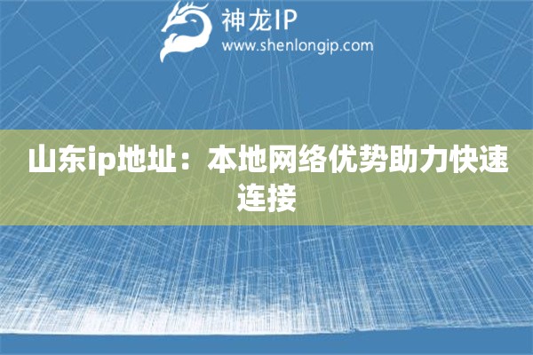 山东ip地址:本地网络优势助力快速连接 山东ip地址:本地网络优势助力快速连接
