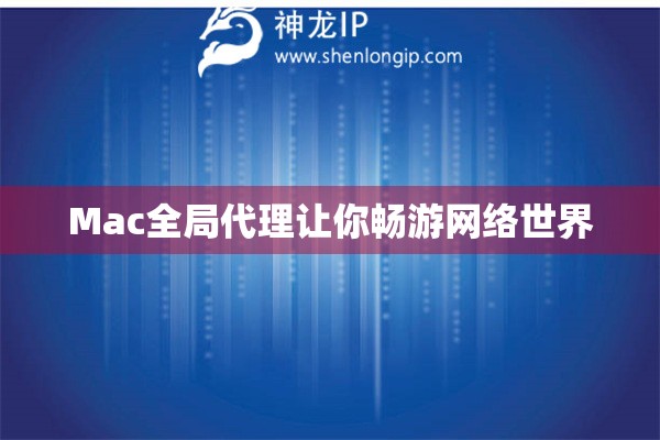 Mac全局代理让你畅游网络世界