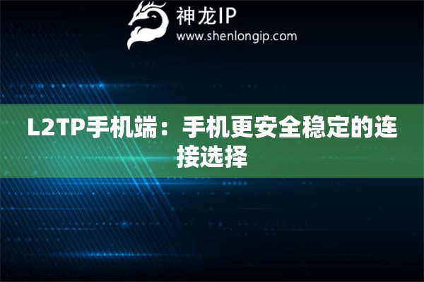 L2TP手机端：手机更安全稳定的连接选择