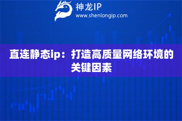 直连静态ip:打造高质量网络环境的关键因素 直连静态ip:打造高质量网络环境的关键因素
