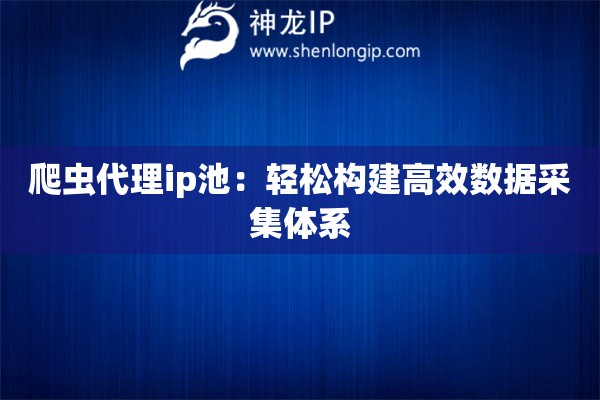 爬虫代理ip池：轻松构建高效数据采集体系