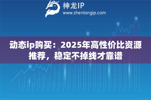 动态ip购买：2025年高性价比资源推荐，稳定不掉线才靠谱