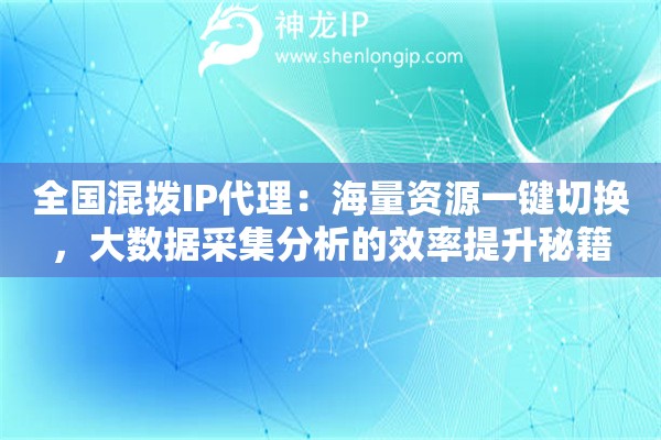 全国混拨IP代理：海量资源一键切换，大数据采集分析的效率提升秘籍