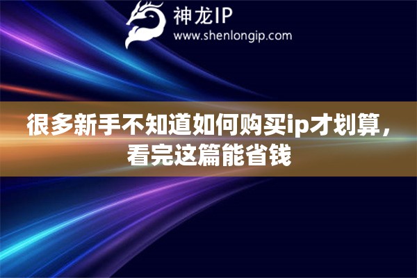 很多新手不知道如何购买ip才划算，看完这篇能省钱
