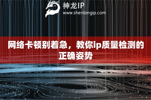 网络卡顿别着急，教你ip质量检测的正确姿势