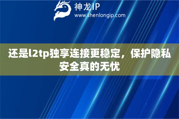 还是l2tp独享连接更稳定，保护隐私安全真的无忧