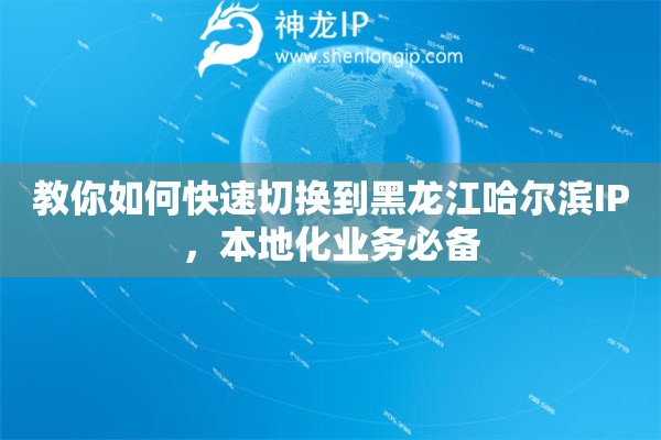 教你如何快速切换到黑龙江哈尔滨IP，本地化业务必备