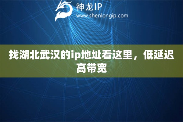 找湖北武汉的ip地址看这里，低延迟高带宽