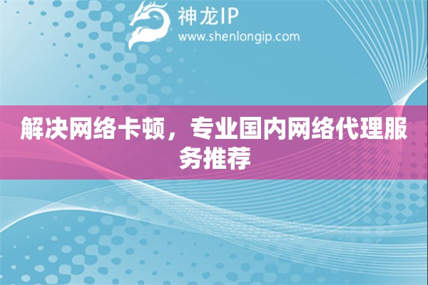 解决网络卡顿，专业国内网络代理服务推荐