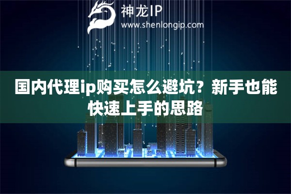 国内代理ip购买怎么避坑?新手也能快速上手的思路 国内代理ip购买怎么避坑?新手也能快速上手的思路
