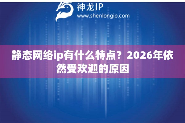 静态网络ip有什么特点？2026年依然受欢迎的原因