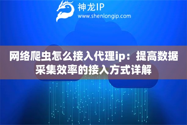 网络爬虫怎么接入代理ip：提高数据采集效率的接入方式详解