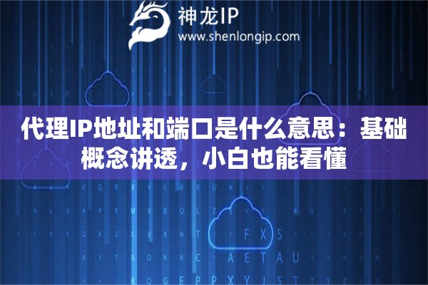 代理IP地址和端口是什么意思:基础概念讲透,小白也能看懂 代理IP地址和端口是什么意思:基础概念讲透,小白也能看懂