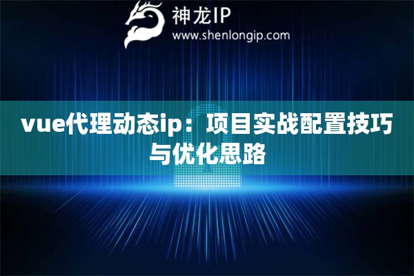 vue代理动态ip：项目实战配置技巧与优化思路