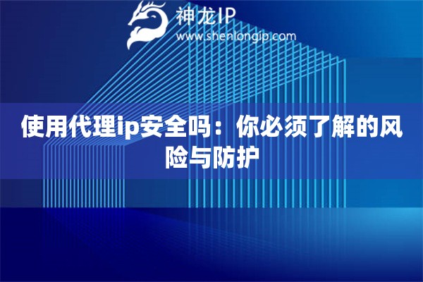 使用代理ip安全吗：你必须了解的风险与防护