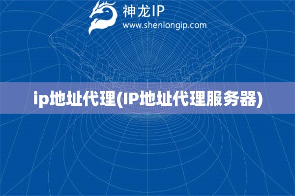 ip地址代理(IP地址代理服务器)