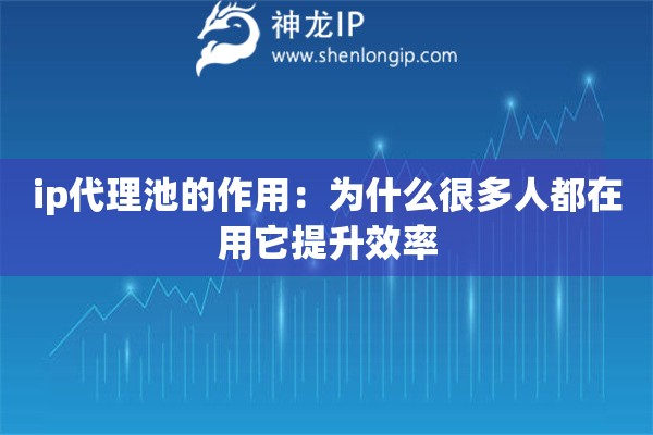 ip代理池的作用：为什么很多人都在用它提升效率