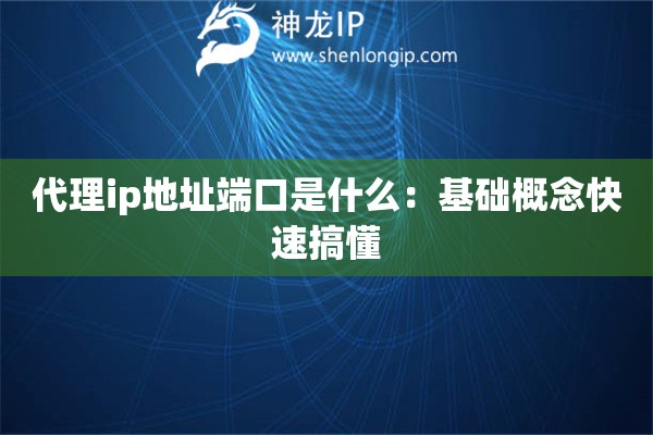 代理ip地址端口是什么：基础概念快速搞懂