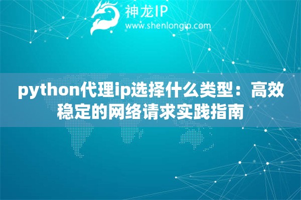 python代理ip选择什么类型：高效稳定的网络请求实践指南