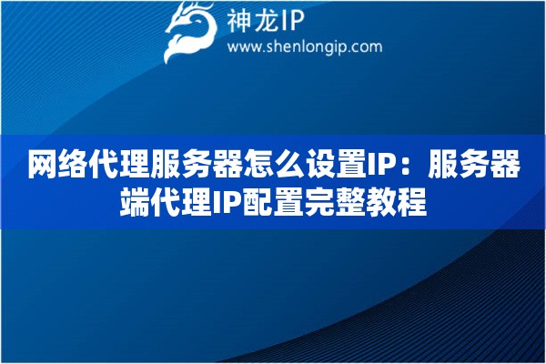 网络代理服务器怎么设置IP：服务器端代理IP配置完整教程