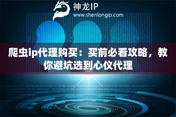 爬虫ip代理购买：买前必看攻略，教你避坑选到心仪代理