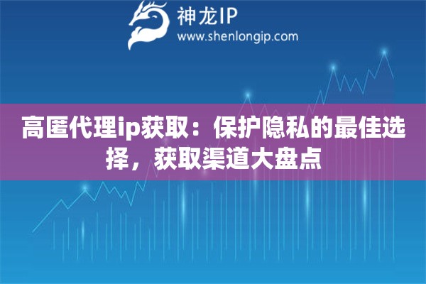 高匿代理ip获取:保护隐私的最佳选择,获取渠道大盘点 高匿代理ip获取:保护隐私的最佳选择,获取渠道大盘点