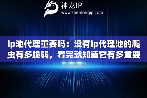 ip池代理重要吗：没有ip代理池的爬虫有多脆弱，看完就知道它有多重要
