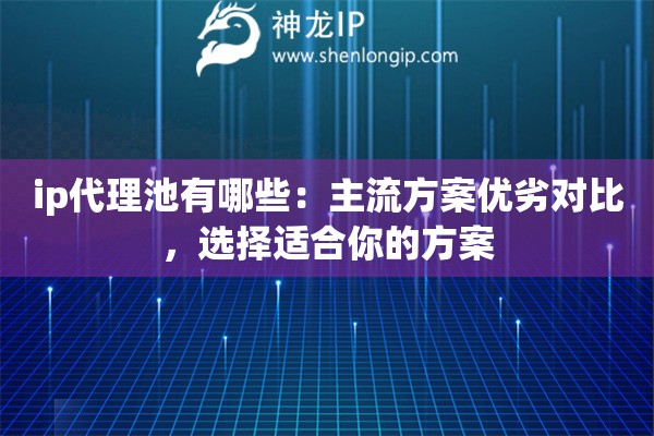 ip代理池有哪些：主流方案优劣对比，选择适合你的方案