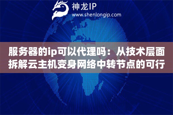 服务器的ip可以代理吗：从技术层面拆解云主机变身网络中转节点的可行性