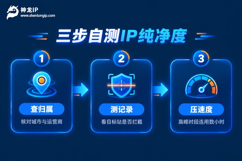 三步自测代理IP纯净度