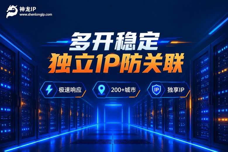 神龙IP多开稳定独立IP防关联品牌图