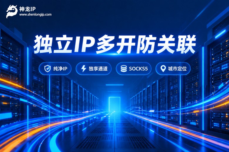 神龙IP独立代理IP多开防关联品牌图