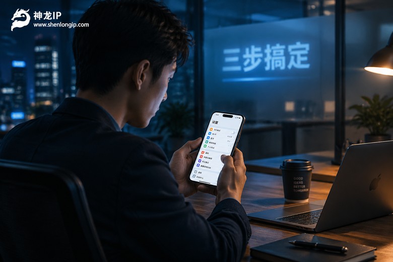 苹果手机使用ip代理设置，跟着这个顺序点，三步搞定不迷路
