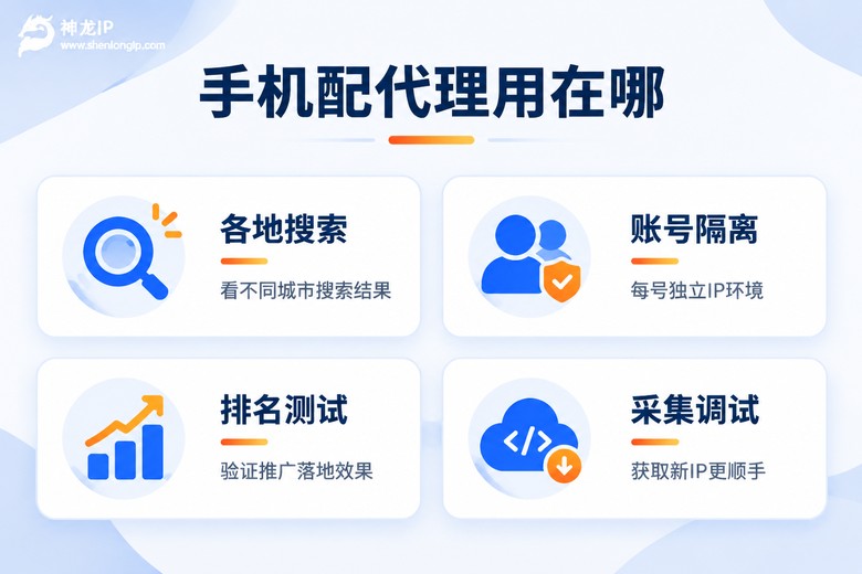 手机使用代理IP的常见应用场景