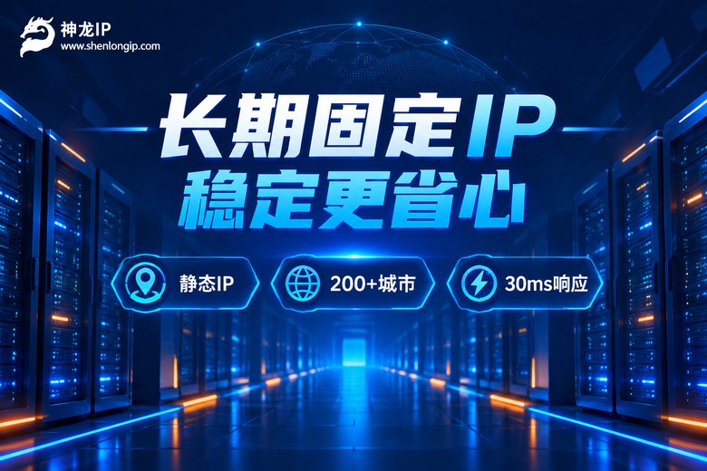 神龙IP静态固定IP品牌宣传图