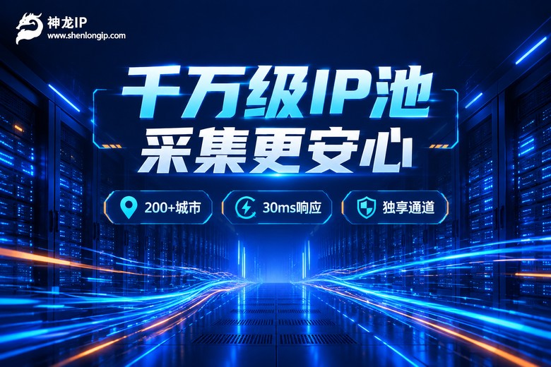 神龙IP千万级IP池稳定数据采集品牌图