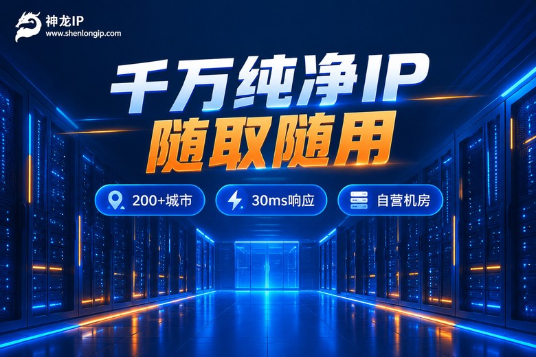 神龙IP千万纯净IP池品牌图