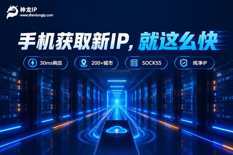 神龙IP品牌宣传图:手机快速获取新IP
