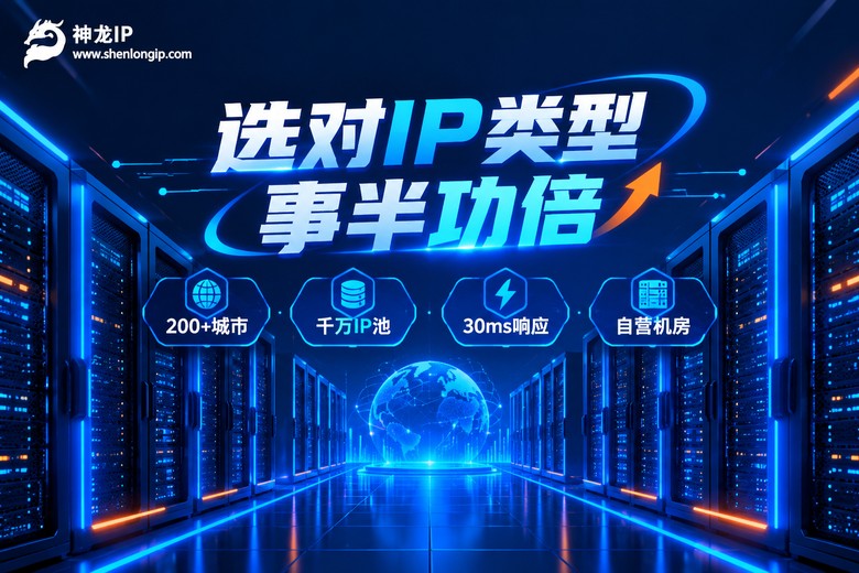 神龙IP品牌图:选对IP类型事半功倍,自营机房极速响应