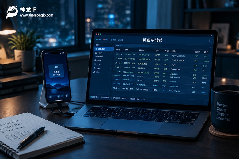 手机代理电脑ip抓包怎么弄？让电脑当一回“中转站”